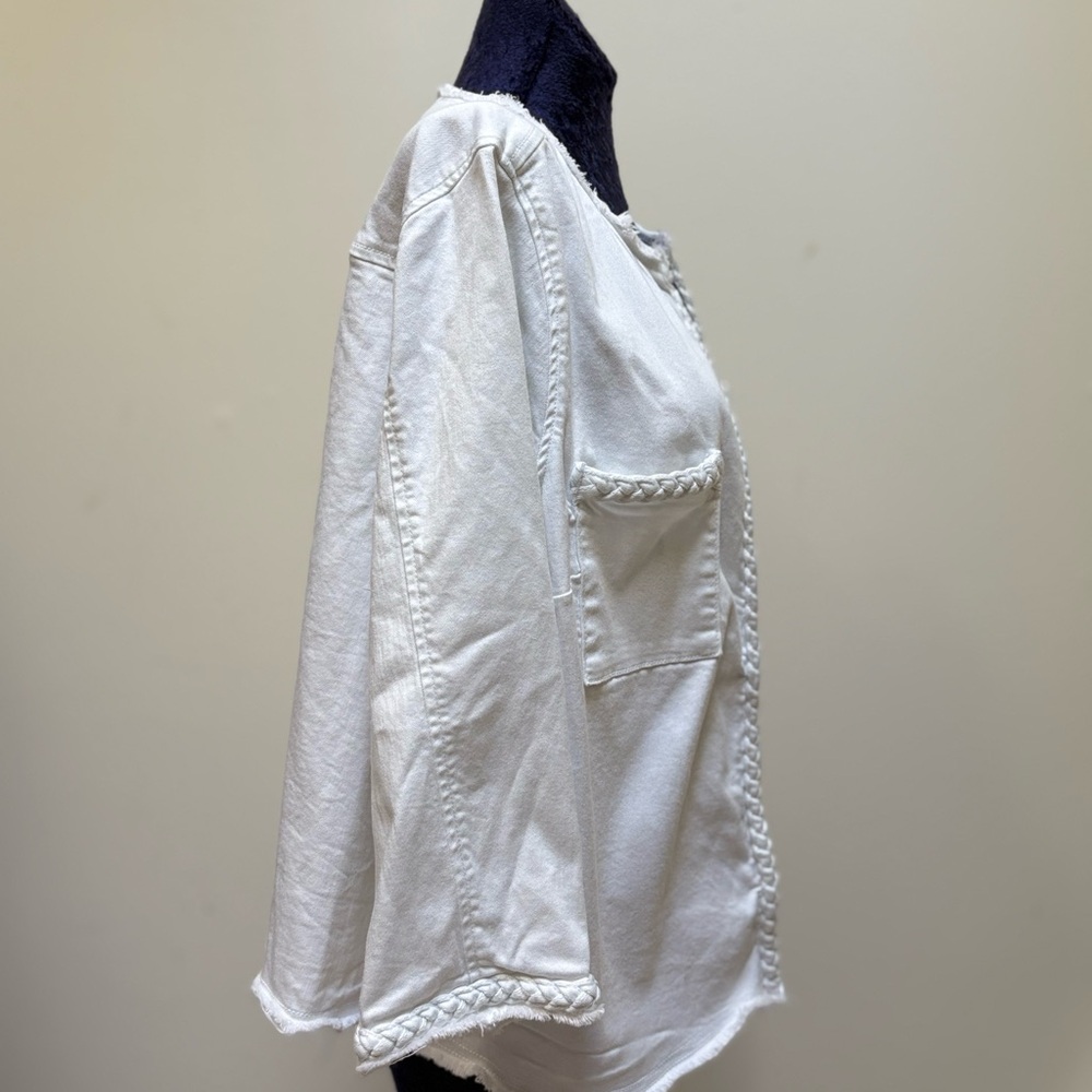 White Open Front jacket - Picture 4 of 9